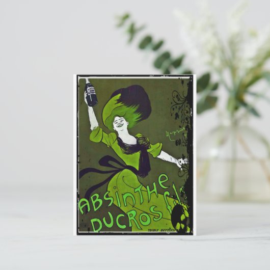 Absinthe in Green Briefkaart (Staand voorkant)