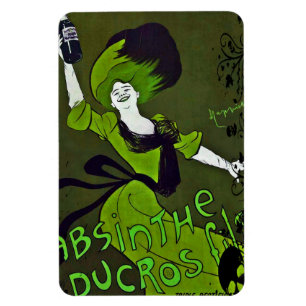 Absinthe in Green Flexible Fridge Magnet Magneet