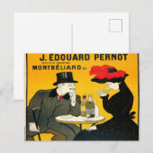 Absinthe J Edouard Pernot Briefkaart (Voorkant / Achterkant)