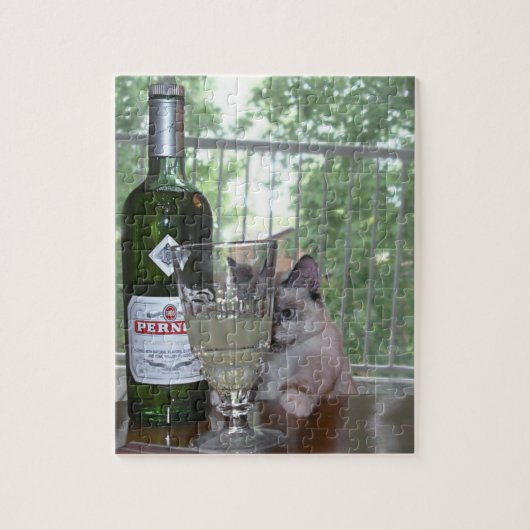 Absinthe Kitten Puzzle Legpuzzel (Verticaal)
