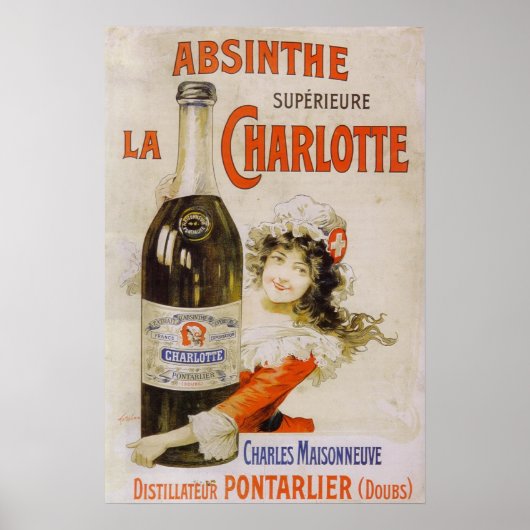 Absinthe La Charlotte Poster (Voorkant)