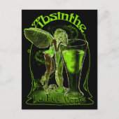 Absinthe La Fee verte faire with Glass Briefkaart (Voorkant)