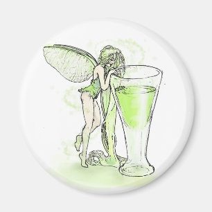 Absinthe La Fee verte faire with Glass (geen tekst Magneet