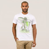 Absinthe La Fee verte faire with Glass (geen tekst T-shirt (Voorkant volledig)