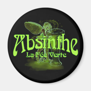 Absinthe La Fee verte faire with Glass Magneet