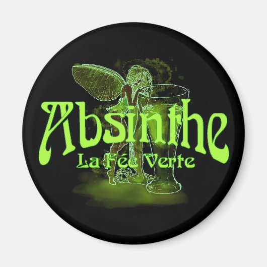 Absinthe La Fee verte faire with Glass Magneet (Voorkant)