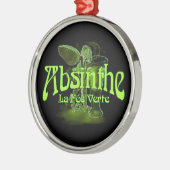 Absinthe La Fee verte faire with Glass Metalen Ornament (Links)
