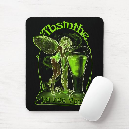 Absinthe La Fee verte faire with Glass Muismat (Met muis)