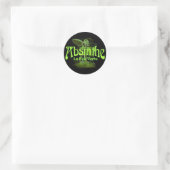 Absinthe La Fee verte faire with Glass Ronde Sticker (Tas)