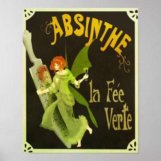 Absinthe la Fee Verte Poster (Voorkant)