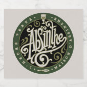 Absinthe Label 2 Likeurfles Etiket (Enkel label)