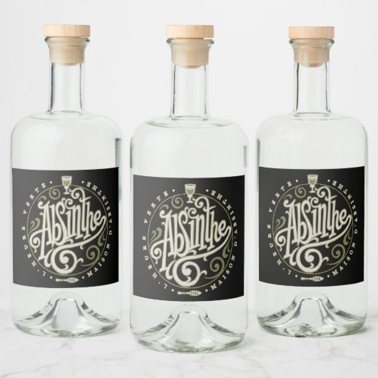Absinthe Label Likeurfles Etiket (Flessen)
