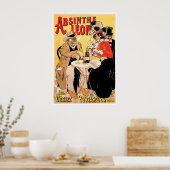 Absinthe Leon  Drink en kunst Poster (Keuken)