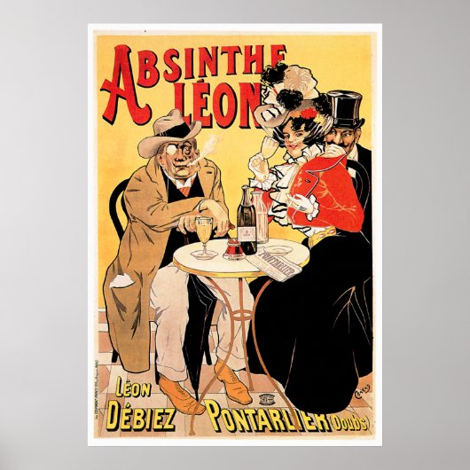 Absinthe Leon  Drink en kunst Poster (Voorkant)