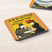 Absinthe Leonetto Cappiello  reclame Bier Onderzetter (Linkerzijde)