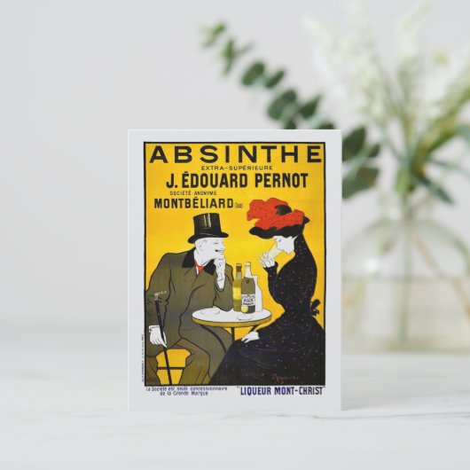 Absinthe Leonetto Cappiello  reclame Briefkaart (Staand voorkant)