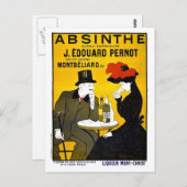 Absinthe Leonetto Cappiello reclame Briefkaart (Voorkant / Achterkant)