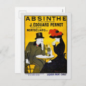 Absinthe Leonetto Cappiello  reclame Feestdagenkaart (Voorkant / Achterkant)