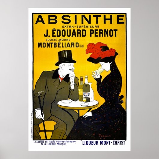 Absinthe Leonetto Cappiello  reclame Poster (Voorkant)