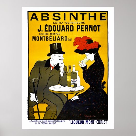 Absinthe Leonetto Cappiello reclame Poster (Voorkant)