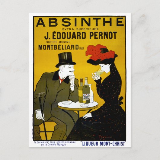 ABSINTHE maakt de hartgroei een fonder Briefkaart (Voorkant)