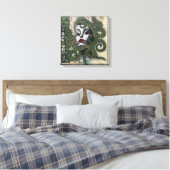 Absinthe Medusa beroemd gemaakt door Natalie Schor Canvas Afdruk (Insitu (Slaapkamer))