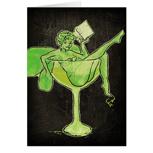 Absinthe Meisje In Glas (geen tekst) (Voorkant)