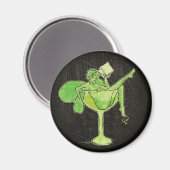 Absinthe Meisje In Glas (geen tekst) Magneet (Voorkant / Achterkant)