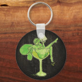 Absinthe Meisje In Glas (geen tekst) Sleutelhanger (Voorkant)