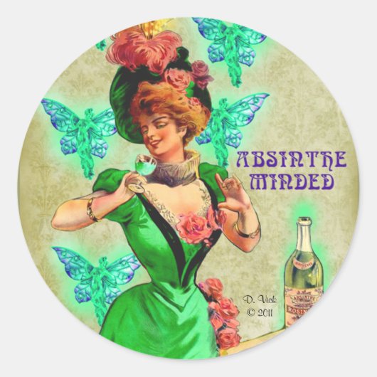 Absinthe Minded Sticker (Voorkant)
