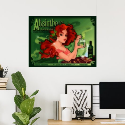 Absinthe Montmartre Poster (Thuiskantoor)