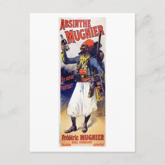 Absinthe Mugnier Briefkaart (Voorkant)