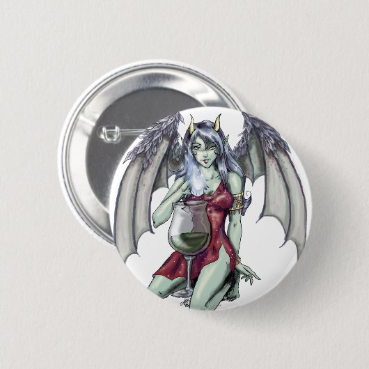 Absinthe Now Fairy Round Button (Voorkant /achterkant)