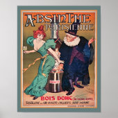 Absinthe Parisienne Art Nouveau Poster (Voorkant)