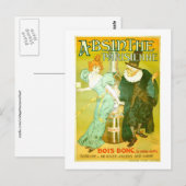 Absinthe Parisienne Gélis-Didot Malteste Fine Art Briefkaart (Voorkant / Achterkant)