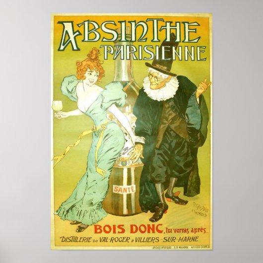 Absinthe Parisienne Gélis-Didot Malteste Fine Art Poster (Voorkant)