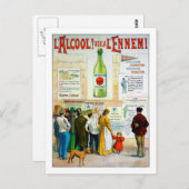 Absinthe Poison Briefkaart (Voorkant / Achterkant)