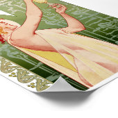 Absinthe Robette 1896 Antieke Poster Gerestaureerd (Hoek)