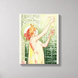 Absinthe Robette - Alcohol Oude Poster Canvas Afdruk