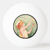 Absinthe Robette - Alcohol Oude Poster Pingpongbal (Achterkant)