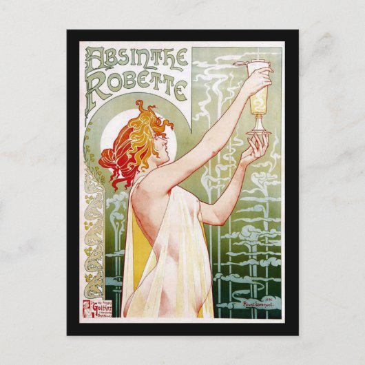 Absinthe Robette Briefkaart (Voorkant)