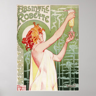 Absinthe Robette - Frans ad Poster