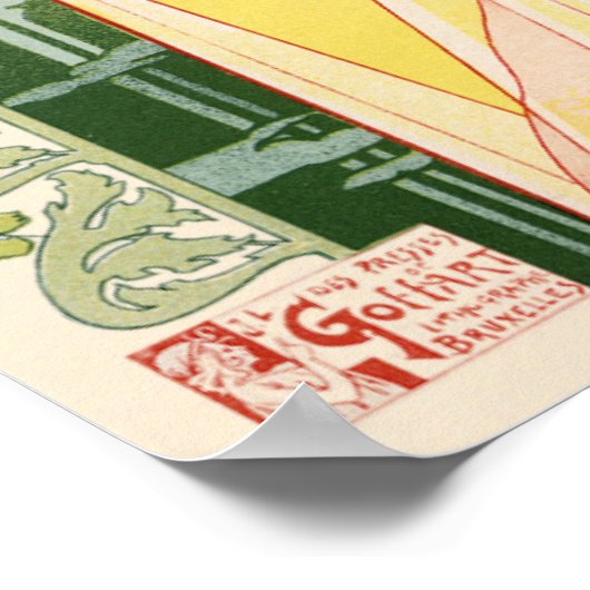 Absinthe Robette  Frans Adverteren Poster (Hoek)