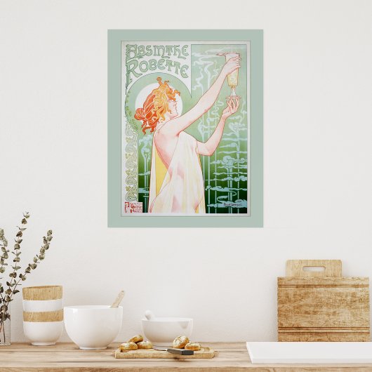 Absinthe Robette (Mint) Poster (Keuken)