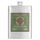 Absinthe Stainless Steel Hip Flask Heupfles (Voorkant)