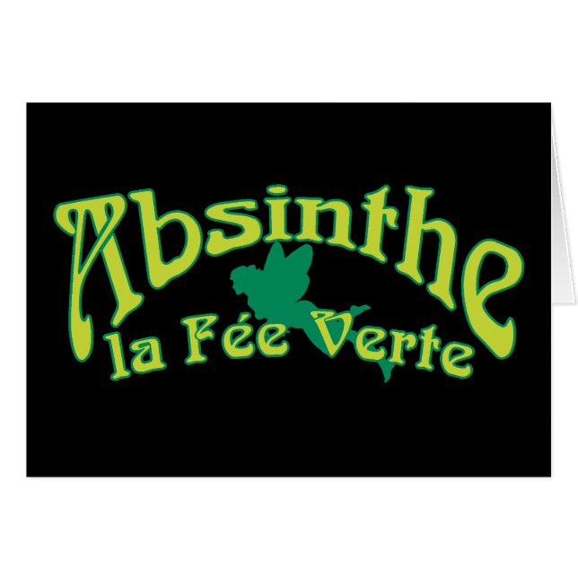 Absinthe Text La Fee Verte (Voorkant Horizontaal)