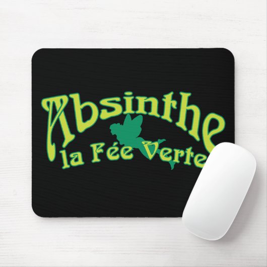 Absinthe Text La Fee Verte Muismat (Met muis)