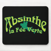 Absinthe Text La Fee Verte Muismat (Voorkant)