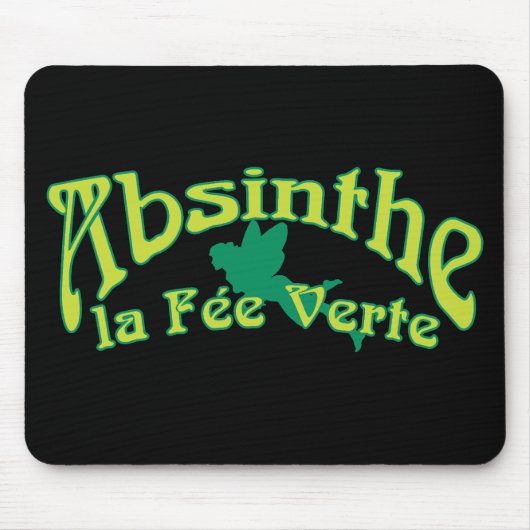 Absinthe Text La Fee Verte Muismat (Voorkant)