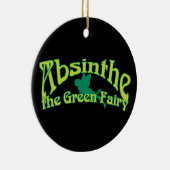 Absinthe Text The Green Fairy Keramisch Ornament (Rechts)